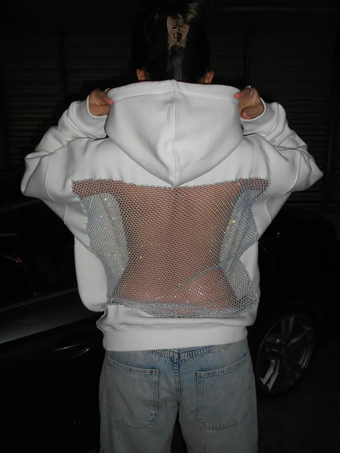 LUMINA™ Crystal-Back Hoodie