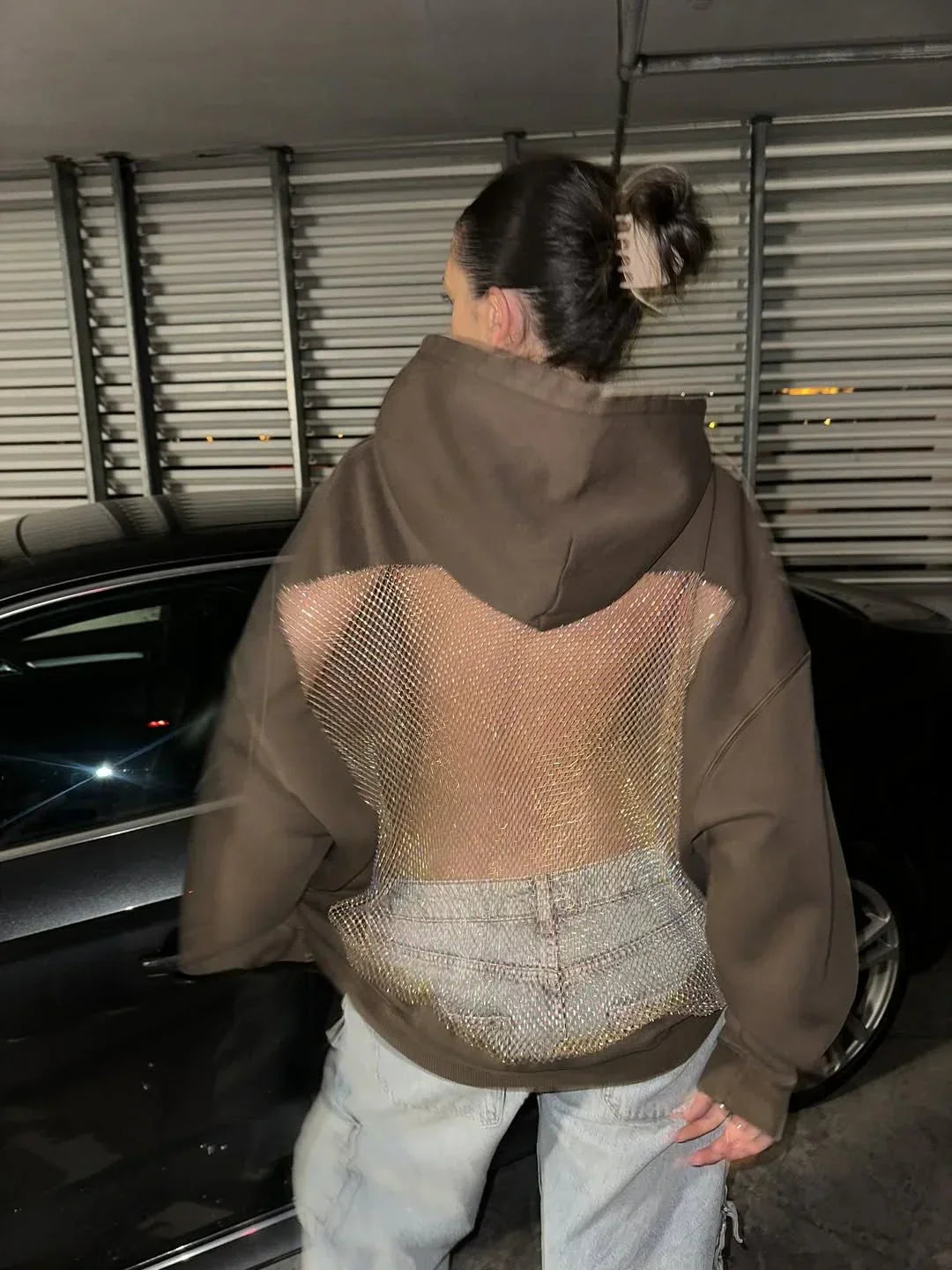 LUMINA™ Crystal-Back Hoodie