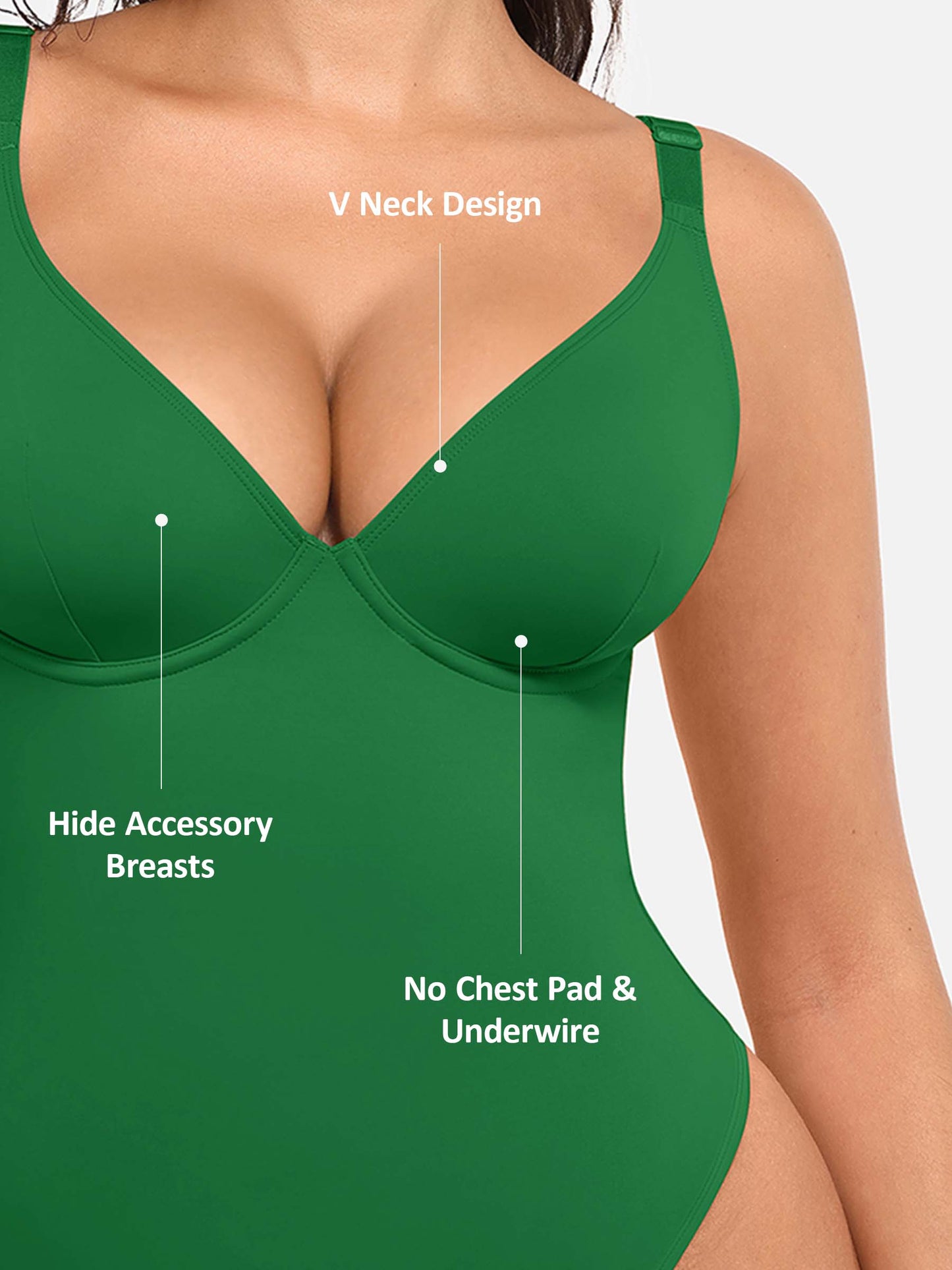 SHAPELY™ Deep-V Bodysuit