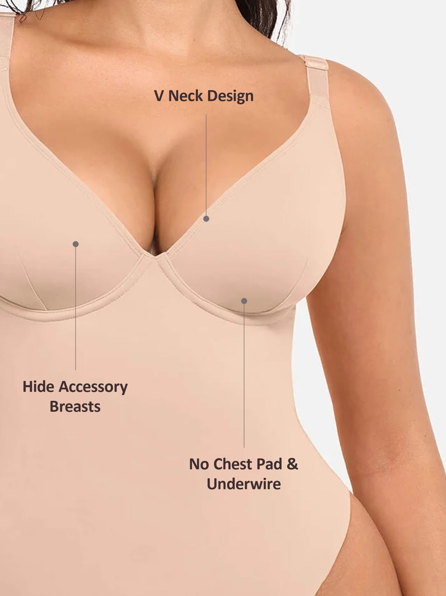 SHAPELY™ Deep-V Bodysuit