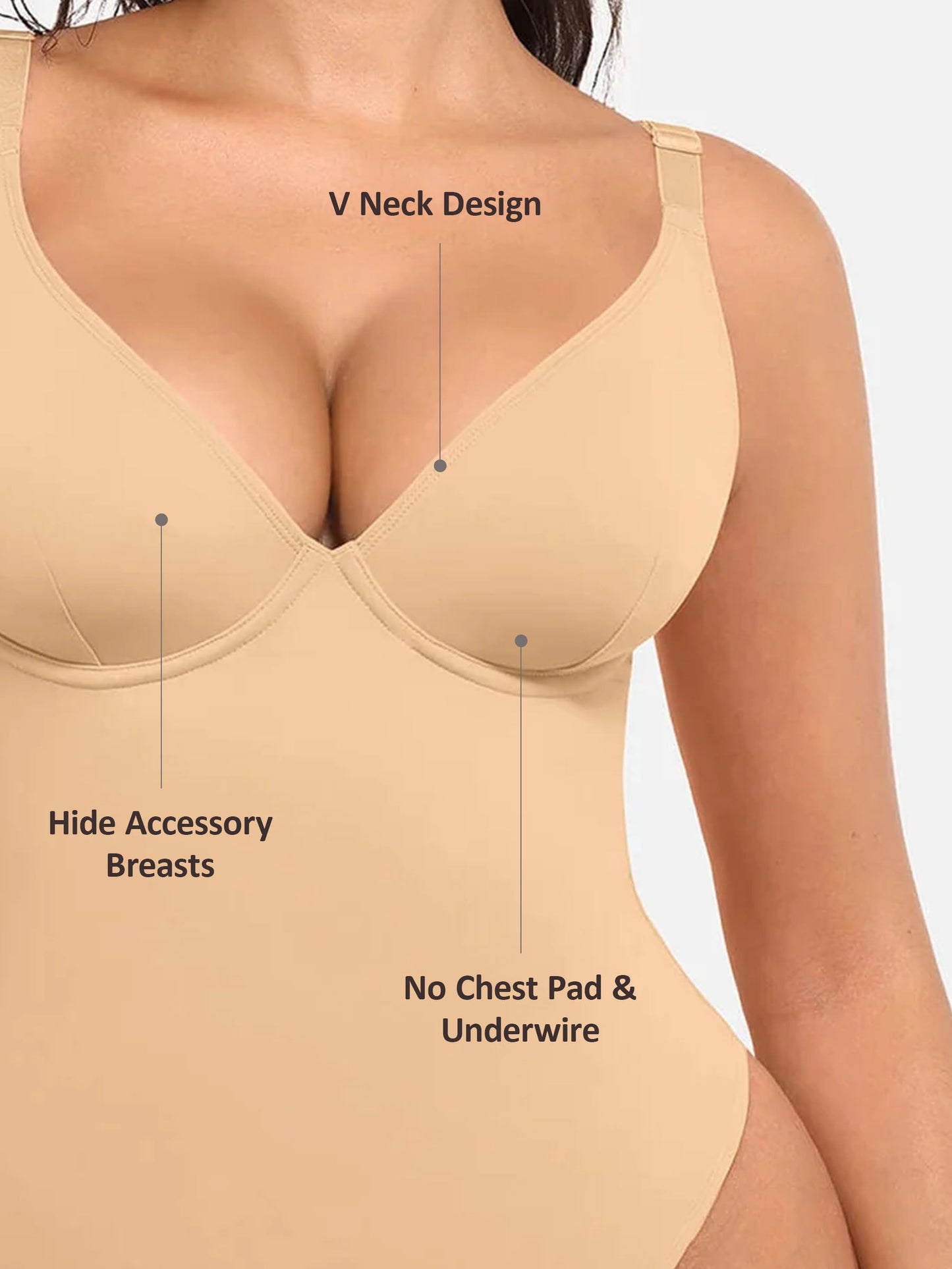 SHAPELY™ Deep-V Bodysuit