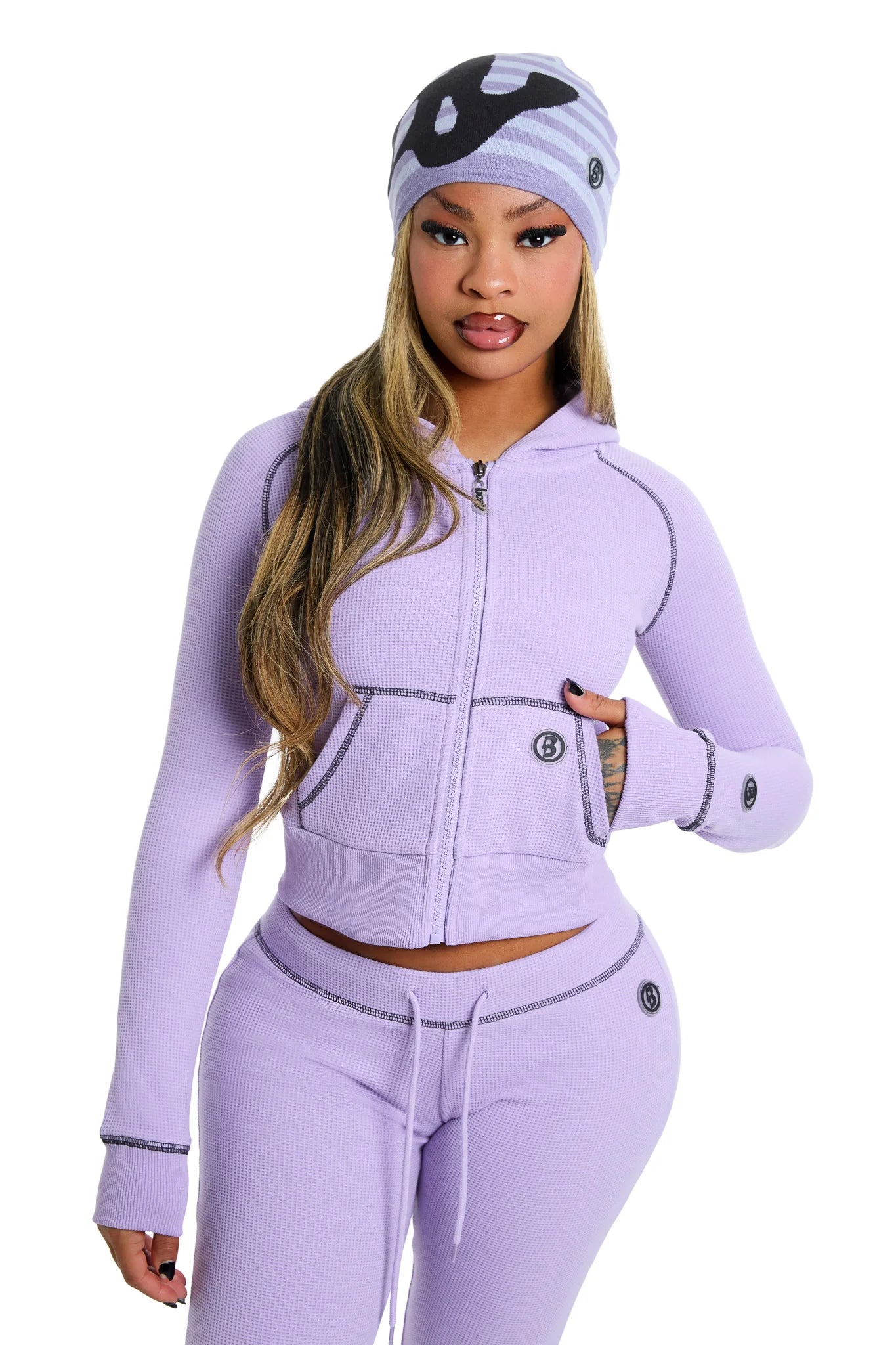 Waffle Knit Set