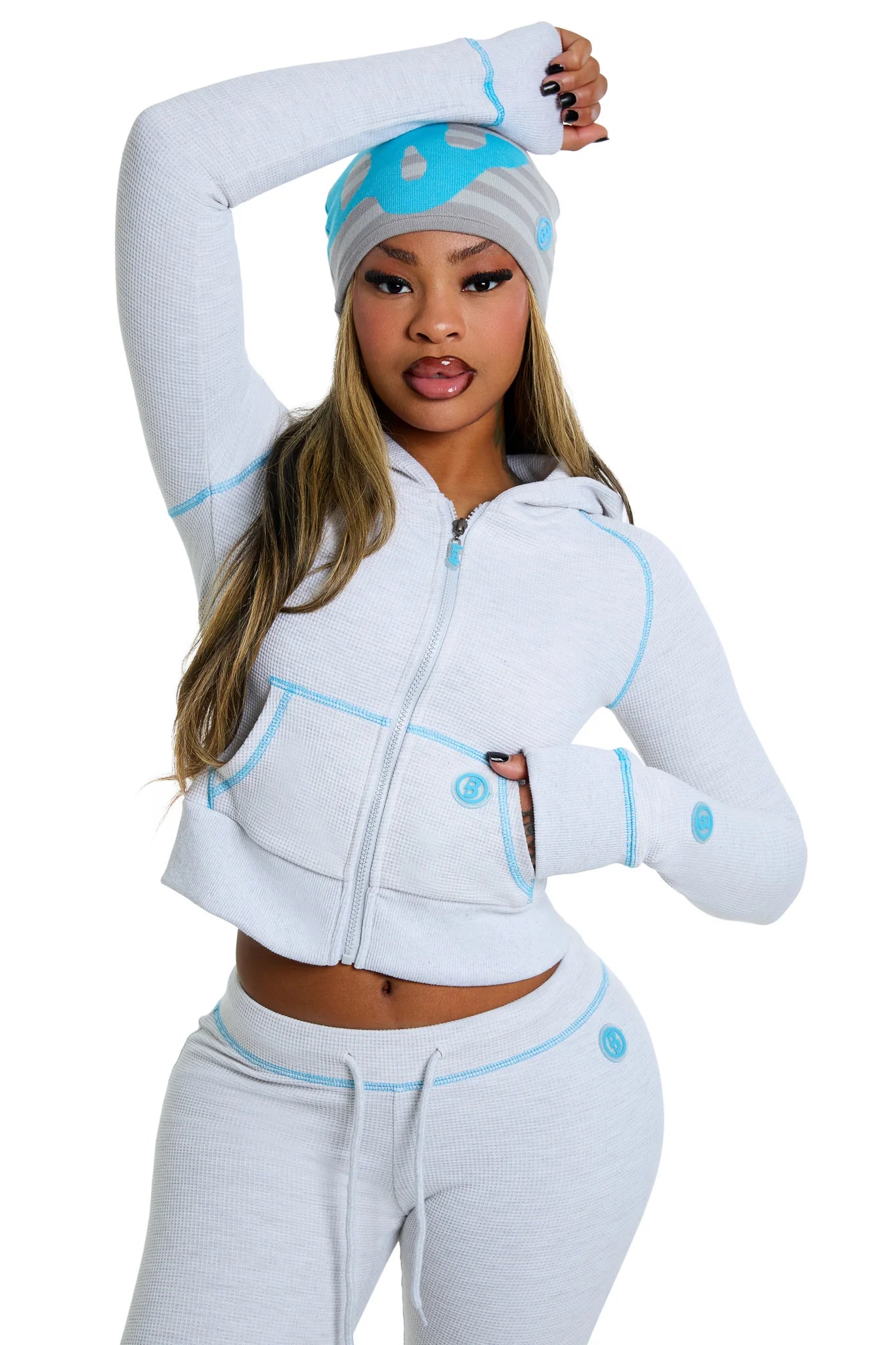 Waffle Knit Set