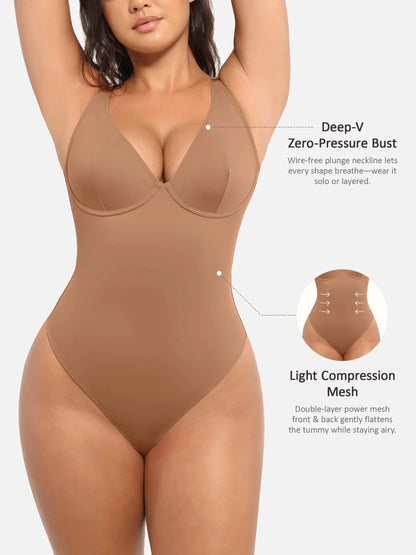 SHAPELY™ Deep-V Bodysuit