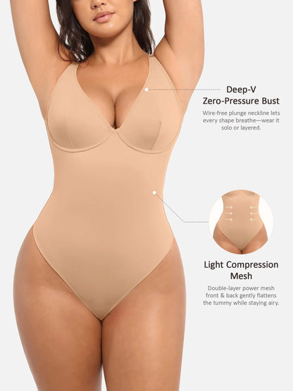 SHAPELY™ Deep-V Bodysuit
