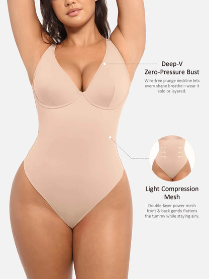 SHAPELY™ Deep-V Bodysuit