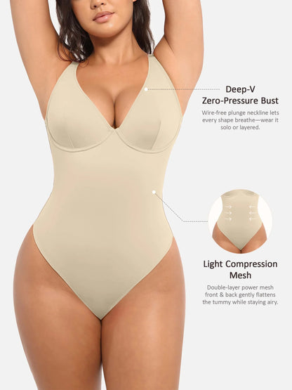 SHAPELY™ Deep-V Bodysuit
