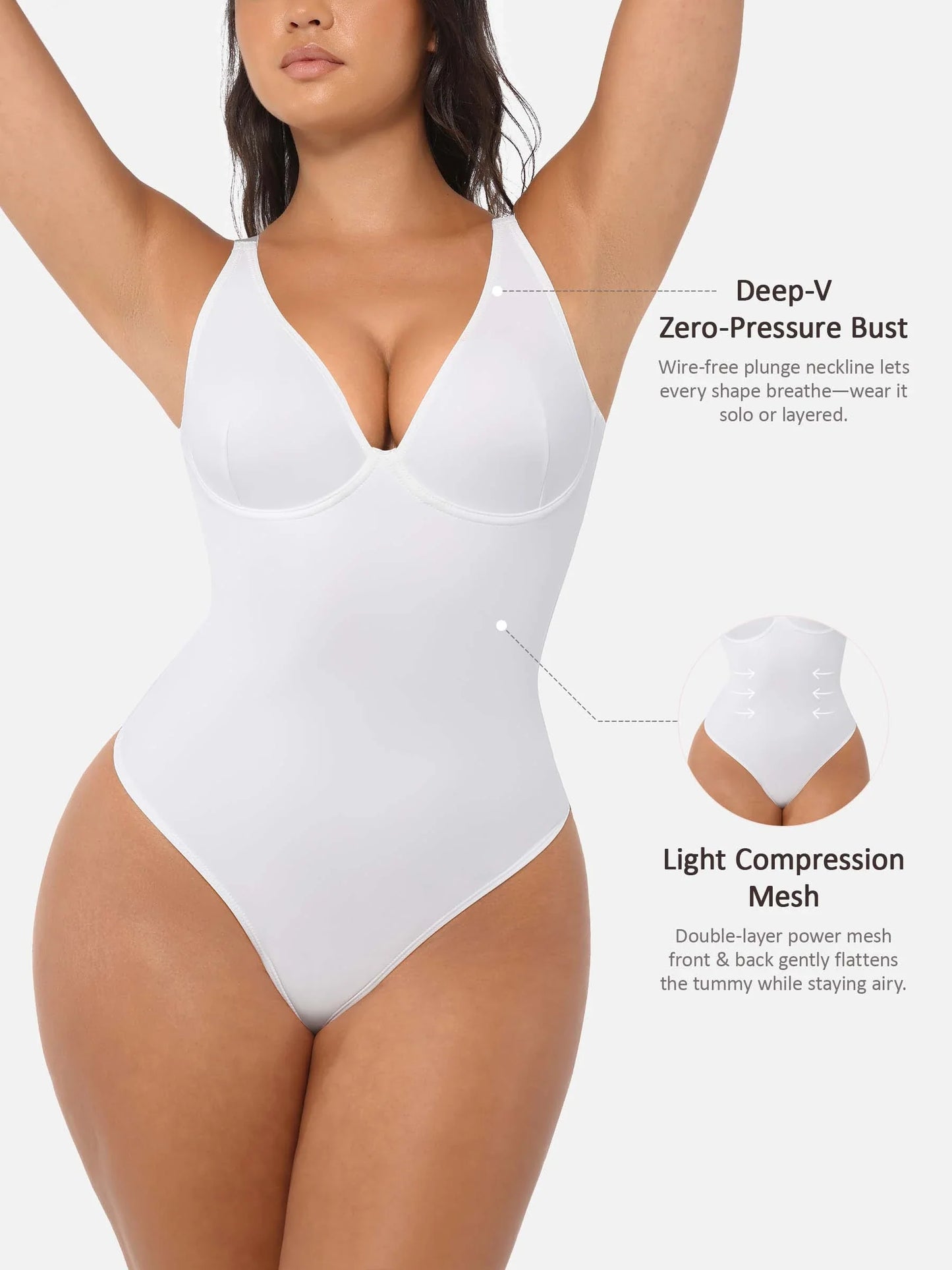 SHAPELY™ Deep-V Bodysuit