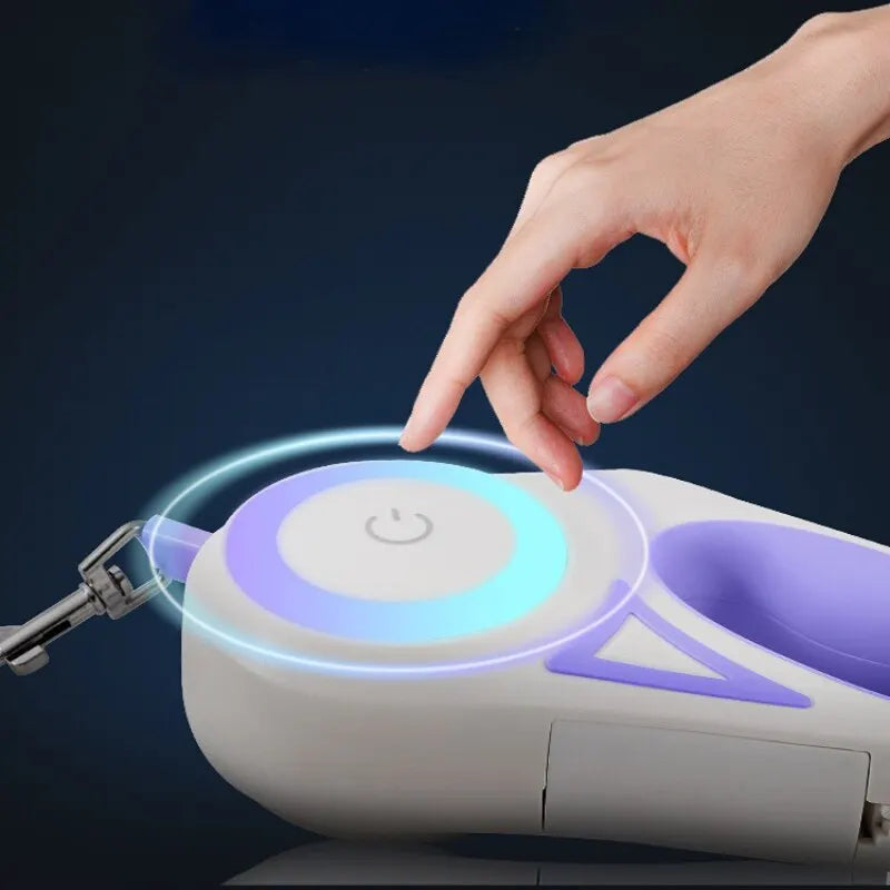 GlowGuide Retractable Dog Leash