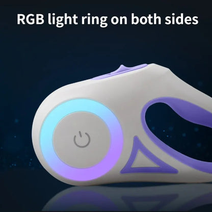 GlowGuide Retractable Dog Leash
