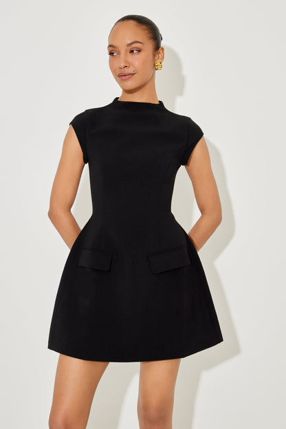 Muse Cap Sleeve Mini Dress