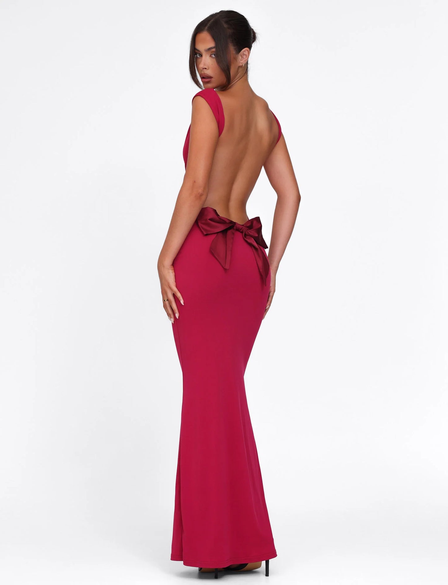 ZITA DRESS: RED SALSA