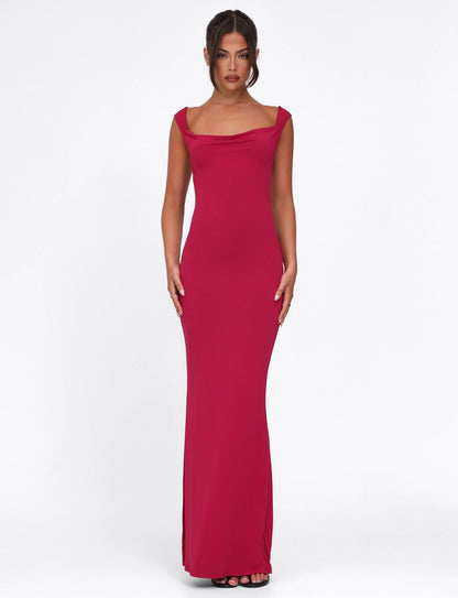 ZITA DRESS: RED SALSA